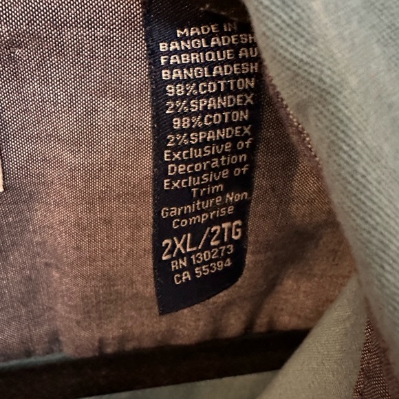 WRANGLER | Men’s 2XL Lightweight Teal Cargo Shirt - Picture 3 of 4